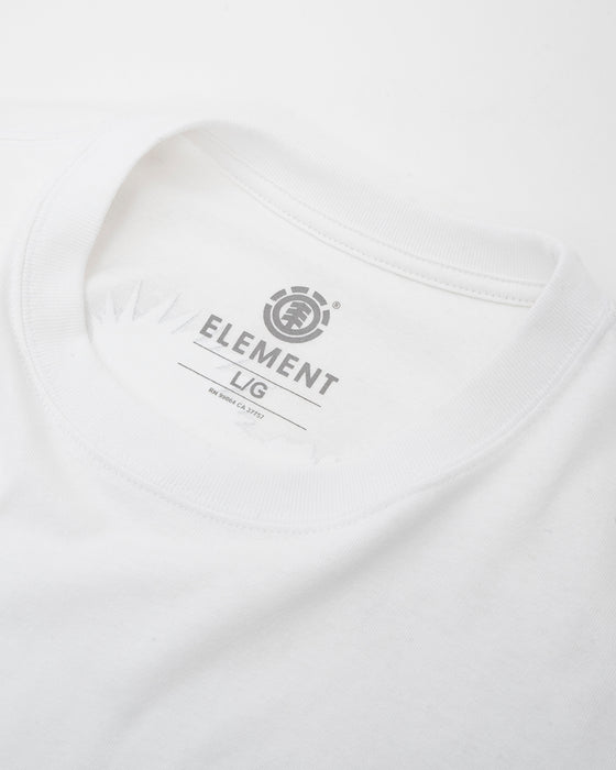 ELEMENT メンズ JOHANN FLIP SS Tシャツ 【2025年夏モデル】 WHT / XL