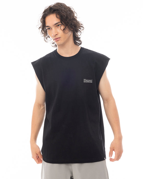 ELEMENT メンズ SEALERS NO SLEEVE タンクトップ 【2025年夏モデル】 FBK / XL