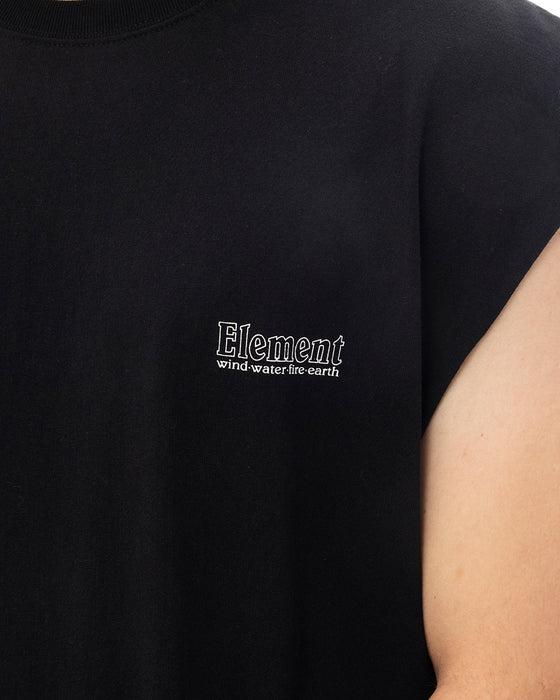 ELEMENT メンズ SEALERS NO SLEEVE タンクトップ 【2025年夏モデル】 FBK / XL