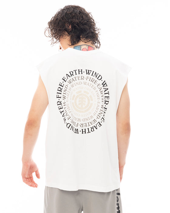 ELEMENT メンズ SEALERS NO SLEEVE タンクトップ 【2025年夏モデル】 WHT / XL