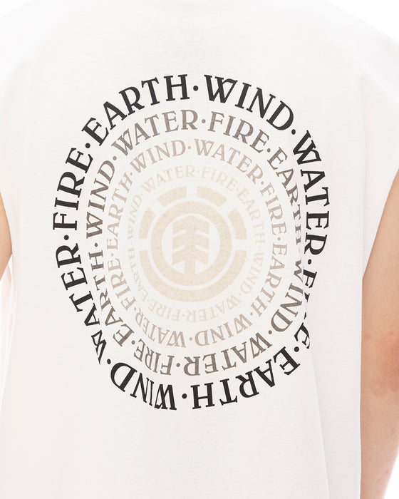 ELEMENT メンズ SEALERS NO SLEEVE タンクトップ 【2025年夏モデル】 WHT / XL