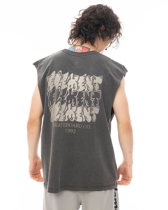 ELEMENT メンズ TAG 3 NO SLEEVE タンクトップ 【2025年夏モデル】 SBK / XL