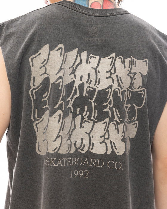 ELEMENT メンズ TAG 3 NO SLEEVE タンクトップ 【2025年夏モデル】 SBK / XL
