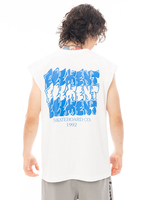 ELEMENT メンズ TAG 3 NO SLEEVE タンクトップ 【2025年夏モデル】 WHT / XL