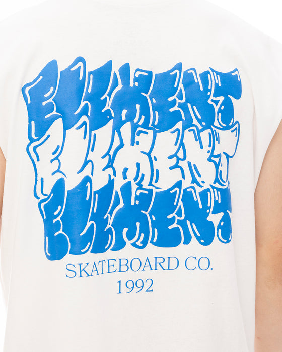 ELEMENT メンズ TAG 3 NO SLEEVE タンクトップ 【2025年夏モデル】 WHT / XL
