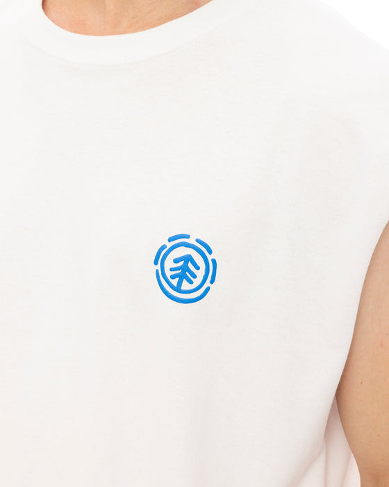 ELEMENT メンズ TAG 3 NO SLEEVE タンクトップ 【2025年夏モデル】 WHT / XL