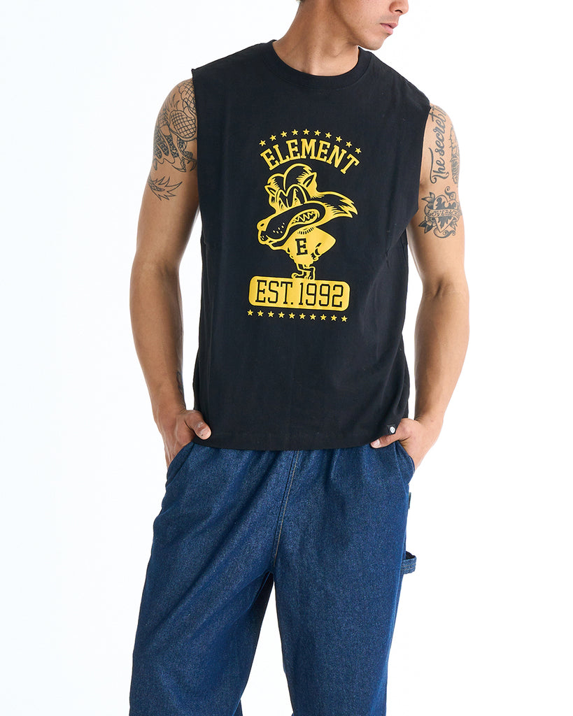 OUTLET】【直営店限定】ELEMENT メンズ LION NO SLEEVE タンクトップ