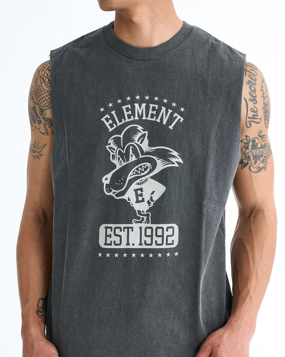 ELEMENT メンズ LION NO SLEEVE タンクトップ 【2025年夏モデル】 SBK / XL