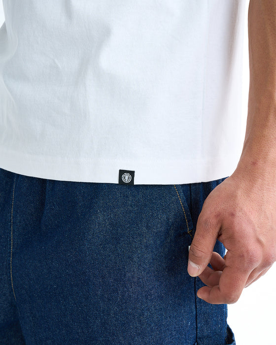 ELEMENT メンズ LION NO SLEEVE タンクトップ 【2025年夏モデル】 WHT / XL