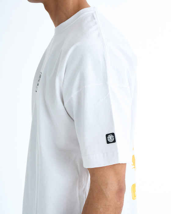 ELEMENT メンズ JOHANN COMIC SS Tシャツ 【2025年夏モデル】 WHT / XL