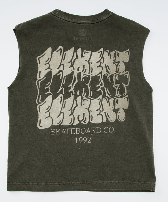 【OUTLET】ELEMENT キッズ TAG 3 NO SLEEVE YOUTH Tシャツ 【2025年夏モデル】