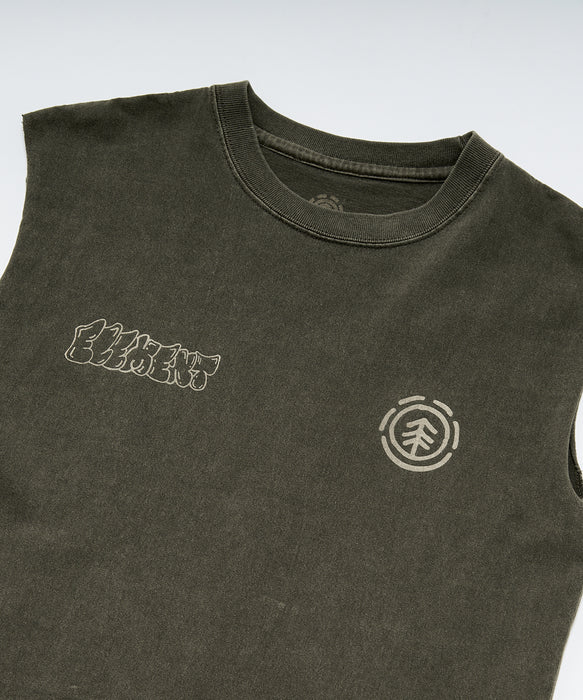 【OUTLET】ELEMENT キッズ TAG 3 NO SLEEVE YOUTH Tシャツ 【2025年夏モデル】