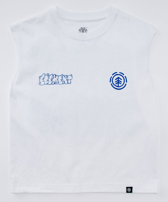 【OUTLET】ELEMENT キッズ TAG 3 NO SLEEVE YOUTH Tシャツ 【2025年夏モデル】