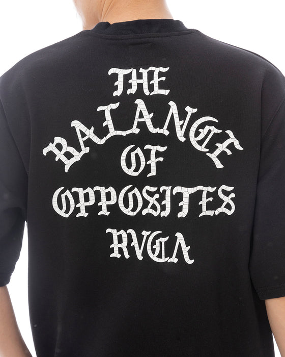 RVCA メンズ IRON ON FT SS トレーナー 【2025年春夏モデル】 BLK / XL