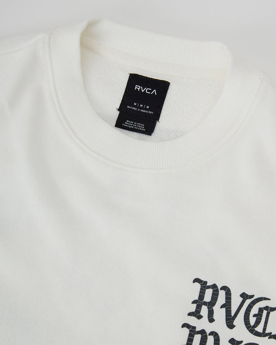 RVCA メンズ IRON ON FT SS トレーナー 【2025年春夏モデル】 WHT / XL