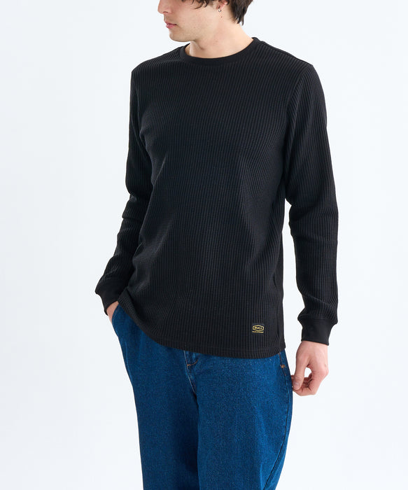 RVCA メンズ DAY SHIFT THERMAL LS ロンＴ 【2025年春夏モデル】 BLK / XL
