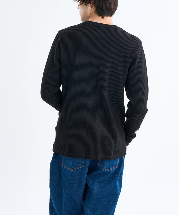 RVCA メンズ DAY SHIFT THERMAL LS ロンＴ 【2025年春夏モデル】 BLK / XL