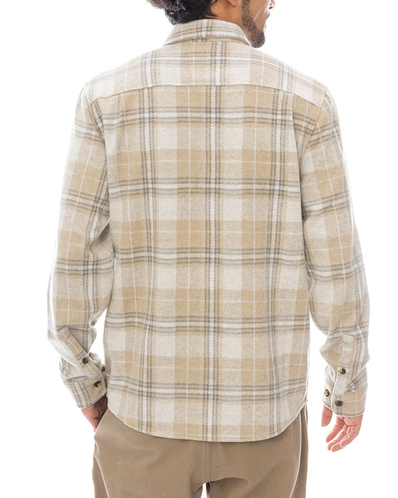 RVCA メンズ VACANCY FLANNEL LS 長袖シャツ 【2025年春夏モデル】 CER / XL