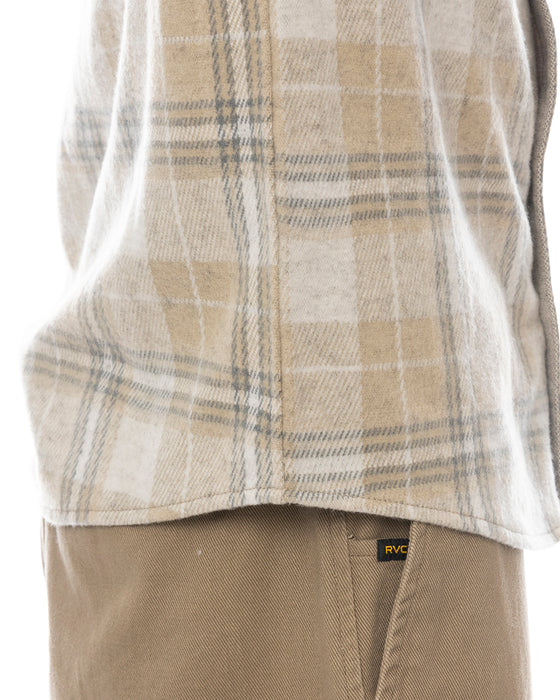 RVCA メンズ VACANCY FLANNEL LS 長袖シャツ 【2025年春夏モデル】 CER / XL