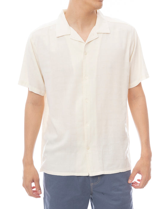 Luca Rona ホワイト 半袖シャツ OUTLET】【直営店限定】RVCA メンズ VACANCY SS 半袖シャツ 【2025年春
