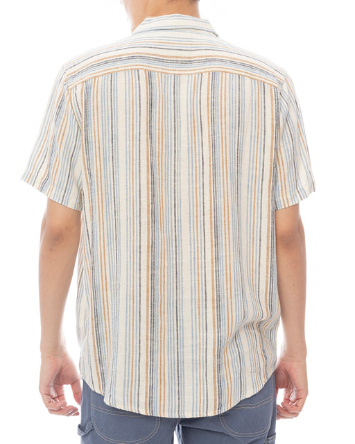 OUTLET】RVCA メンズ EXOTICA STRIPE SS 半袖シャツ 【2025年春夏モデル】