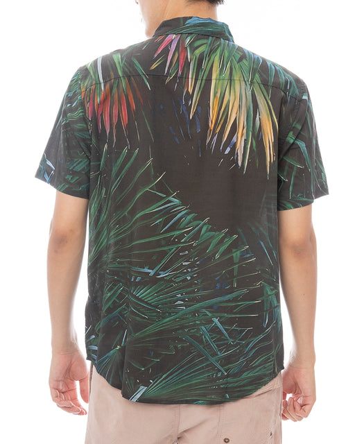 RVCA メンズ HAWAII PALMS SS 半袖シャツ 【2025年春夏モデル】 BLK / XL