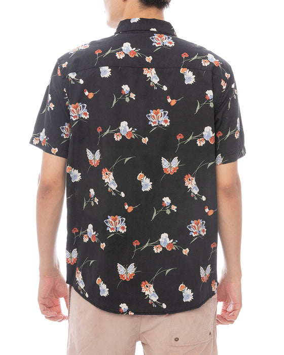 RVCA メンズ MORNING GLORY SS 半袖シャツ 【2025年春夏モデル】 PTK / XL