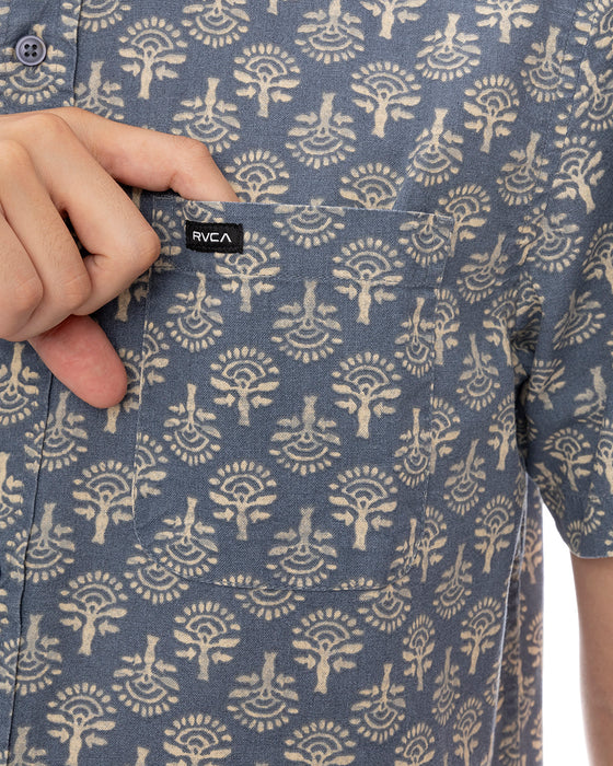 RVCA メンズ VACATIONIST SS 半袖シャツ 【2025年春夏モデル】 IND / XL