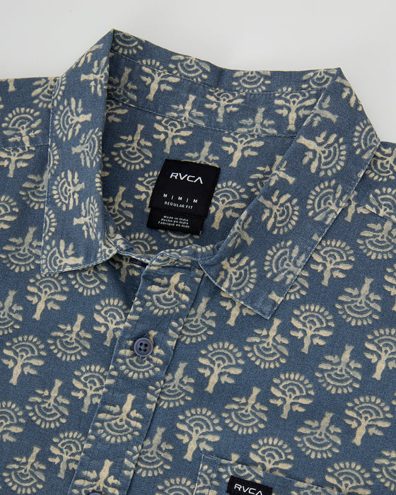 RVCA メンズ VACATIONIST SS 半袖シャツ 【2025年春夏モデル】 IND / XL