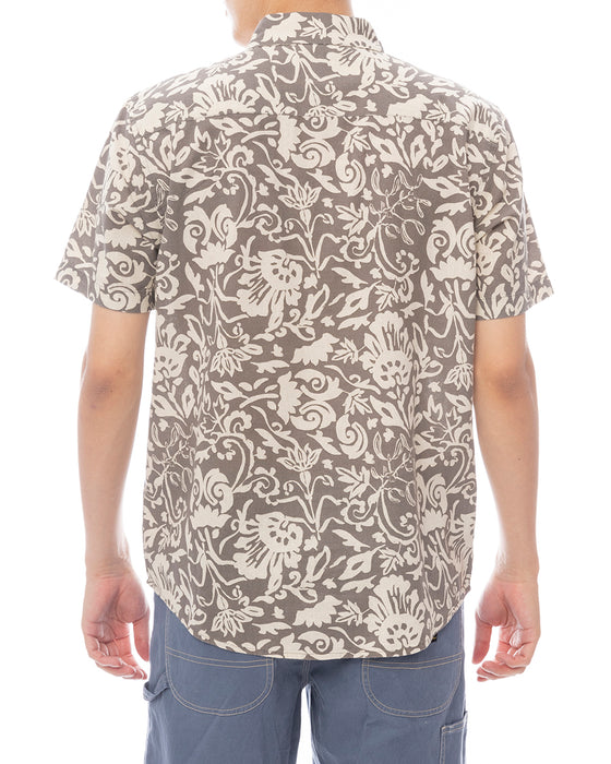 RVCA メンズ VACATIONIST SS 半袖シャツ 【2025年春夏モデル】 SLE / XL