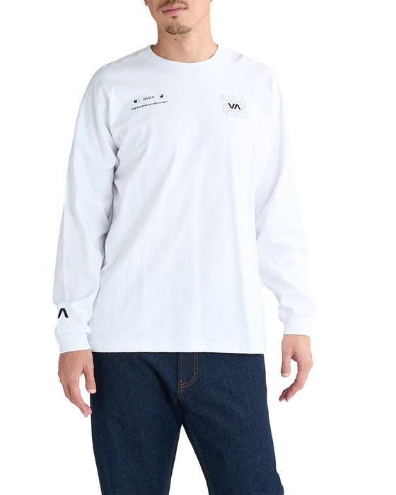 RVCA メンズ RADIATE LT ロンＴ 【2025年春夏モデル】 WHT / XL