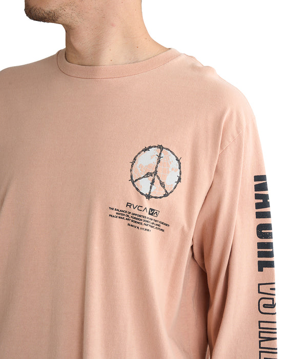 RVCA メンズ PEACE WIRE LS ロンＴ 【2025年春夏モデル】 TSC / XL