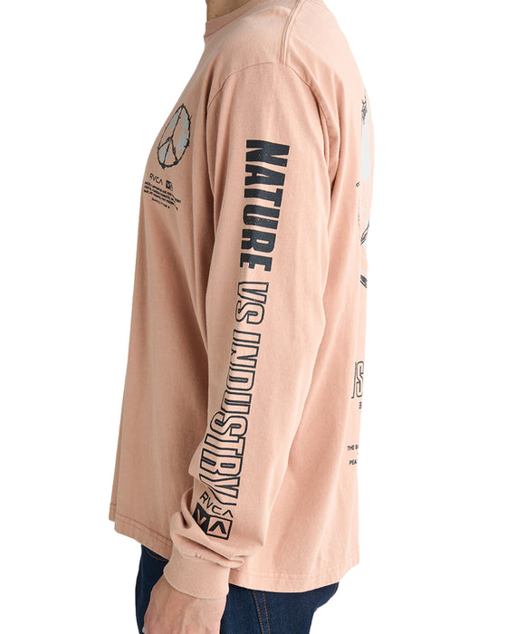 RVCA メンズ PEACE WIRE LS ロンＴ 【2025年春夏モデル】 TSC / XL