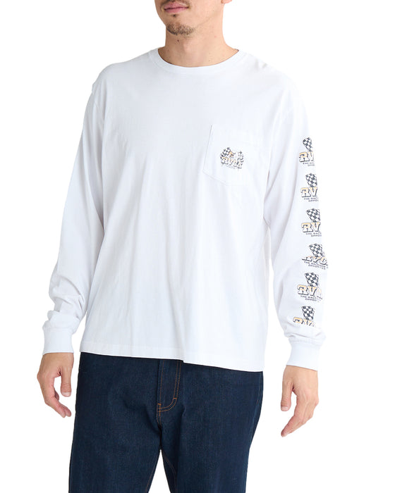 RVCA メンズ SPEED EAGLE LT ロンＴ 【2025年春夏モデル】 WHT / XL