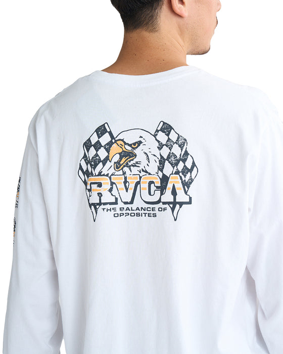 RVCA メンズ SPEED EAGLE LT ロンＴ 【2025年春夏モデル】 WHT / XL