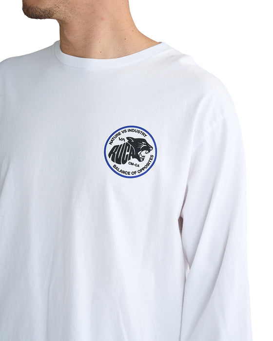 RVCA メンズ TIGER WAVE LS ロンＴ 【2025年春夏モデル】 WHT / XL