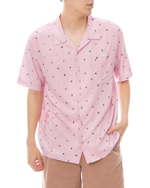 RVCA メンズ IRON ON SH 半袖シャツ 【2025年春夏モデル】 DPP / XL