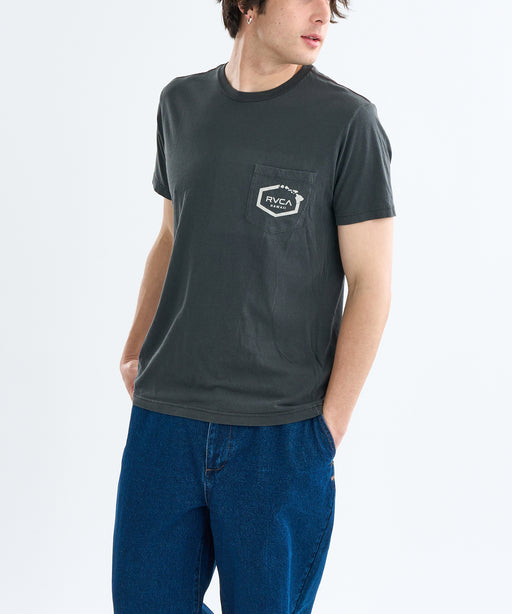 RVCA メンズ ISLAND HEX POCKET SS Tシャツ 【2025年春夏モデル】 PTK / XL