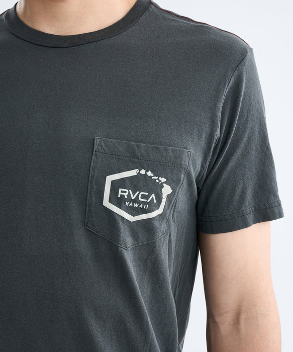 RVCA メンズ ISLAND HEX POCKET SS Tシャツ 【2025年春夏モデル】 PTK / XL