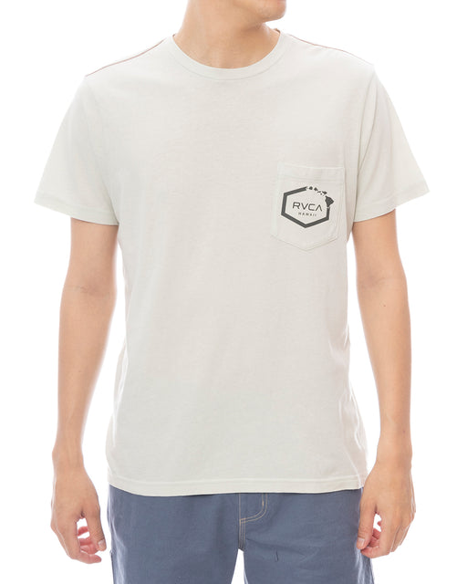 RVCA メンズ ISLAND HEX POCKET SS Tシャツ 【2025年春夏モデル】 GRT / XL