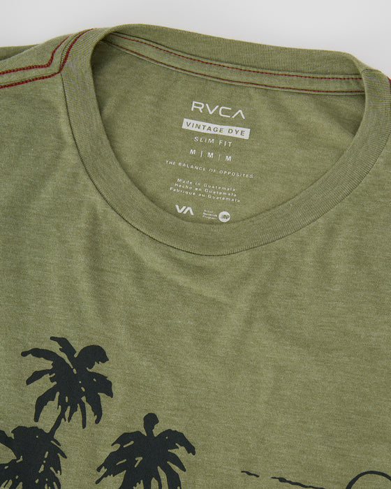 RVCA メンズ LUAU VISTA SS Tシャツ 【2025年春夏モデル】 RGR / XL
