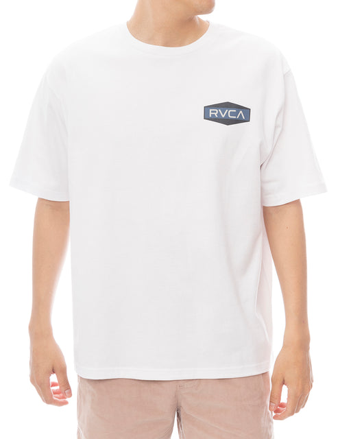 RVCA メンズ ILL HEX LOGO SS Tシャツ 【2025年春夏モデル】 WHT / XL
