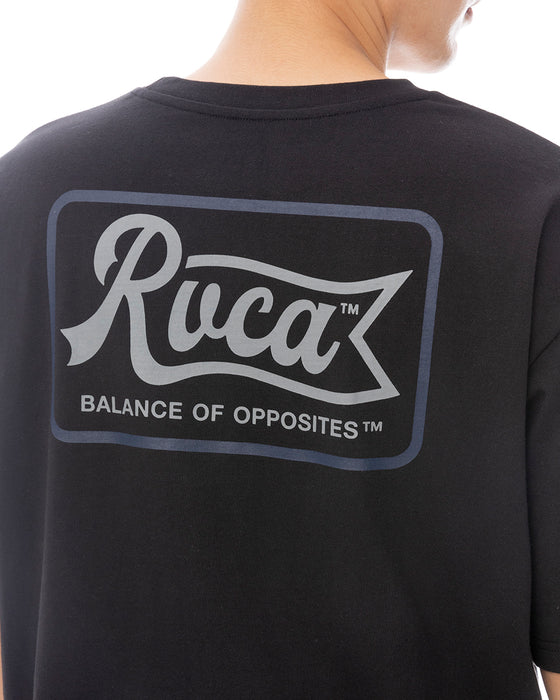 RVCA メンズ PEN SCRIPT SS Tシャツ 【2025年春夏モデル】 BLK / XL