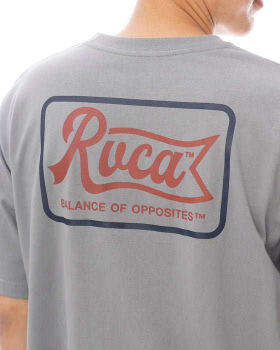 RVCA メンズ PEN SCRIPT SS Tシャツ 【2025年春夏モデル】 MON / XL