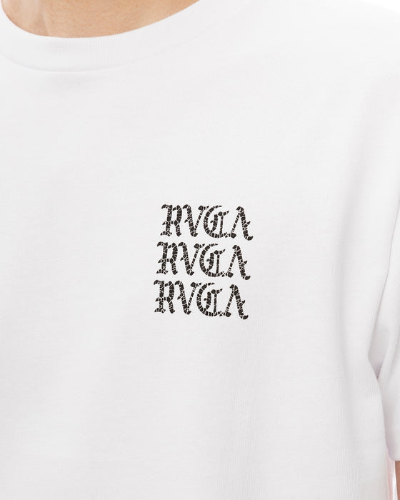RVCA メンズ IRON ON SS Tシャツ 【2025年春夏モデル】 WHT / XL