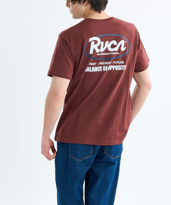 RVCA メンズ RANCH SCRIPT SS Tシャツ 【2025年春夏モデル】 RDE / XL