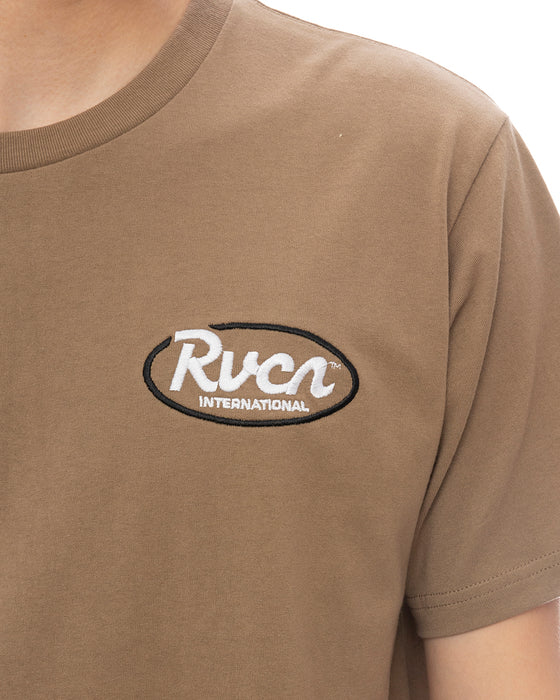 RVCA メンズ RANCH SCRIPT SS Tシャツ 【2025年春夏モデル】 GDK / XL
