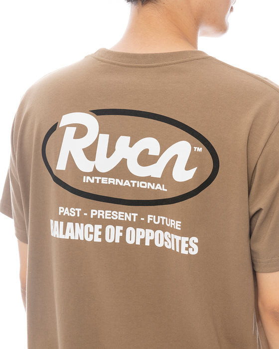 RVCA メンズ RANCH SCRIPT SS Tシャツ 【2025年春夏モデル】 GDK / XL