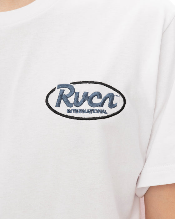 RVCA メンズ RANCH SCRIPT SS Tシャツ 【2025年春夏モデル】 WHT / XL