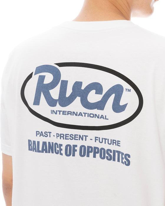 RVCA メンズ RANCH SCRIPT SS Tシャツ 【2025年春夏モデル】 WHT / XL